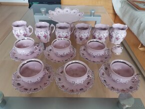 13ks Růžový porcelán H&C - 20