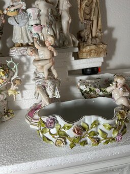 Meissen Dresden porcelanovy svietnik misa a dalsie - 20