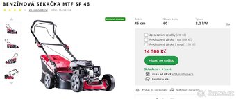 Benzinová sekačka MTF SP 46 s pojezdem - 20