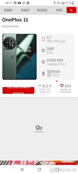 Oneplus 11..  16gb+4gb/256gb..  Čierna metalíza. - 20