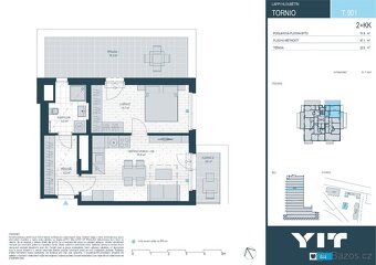 Moderní nový byt 2+kk s velkou terasou, rekuperací a výhledy - 20