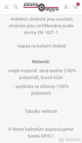 Mohawk Kalhoty na moto XL 54-56 TEXTIL-KŮŽE - 20