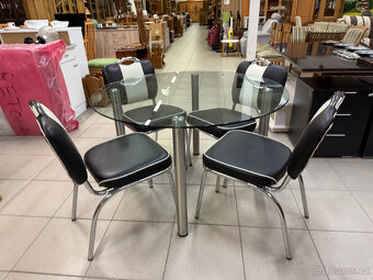 10 kusů chromovaných ,,Amerických" židlí - 20