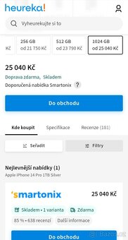 NOVÝ: iPhone 14 Pro 1 TB - 20