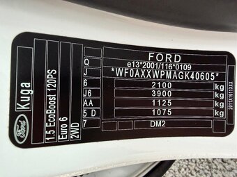 FORD KUGA 1.5 EB //2017 146.200 KM VÝHŘEVY TAŽNÉ SERVISKA - 20