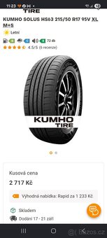 215/55 R17 , 98 V  (M + S) - 20