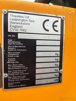 Dumper dempr sklápěč Thwaites Mach 471 2 tuny, hydrostatický - 20