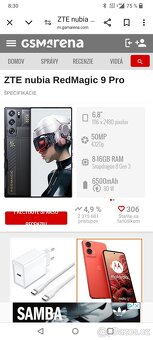 ZTE Nubia Redmagic 9 Pro. 12gb+12gb/256gb.. Čierna metalíza. - 20