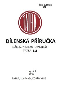 TATRA 815-2 EURO I, EURO II - DÍLENSKÁ PŘÍRUČKA - 20