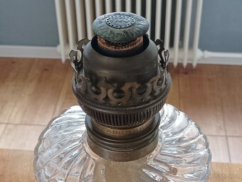 STAROŽITNÁ SECESNÍ PETROLEJOVÁ LAMPA EHRICH & GRAETZ-19.STOL - 20