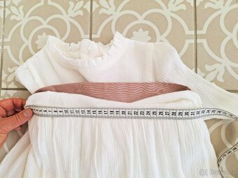 Nové s visačkou bavlněné slavnostní šaty Mango 128 - 20