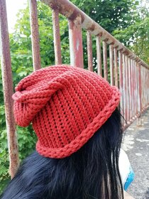 Nová pletená čepice 2v1 - 20