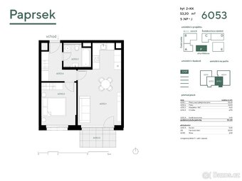 Moderní nový byt 2+kk s balkónem, jen 1 minutu od metra - 20