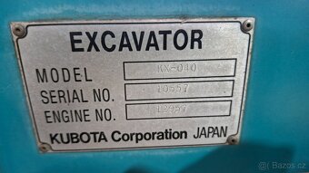 KUBOTA KX 040 - 20