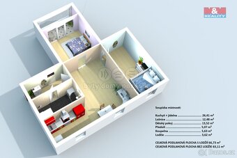 Prodej bytu 3+1, 64 m², Kolín, ul. Benešova - 20