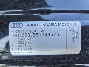 Audi TT 8J 2.0 TFSI 147kW S-line 2008 - 20