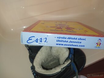 BOTY16_Kožené zimní boty dětské vel. 21 - 20