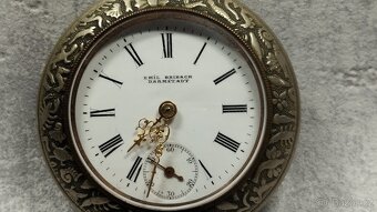 Staré kapesní pánské hodinky Emil Bribach se živočíchy - 20