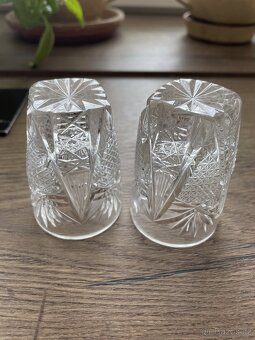 Sada broušeného skla - HAND CUT LEAD CRYSTAL - Czechoslovak - 20