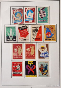 Album zápalkových nálepek 1945 - 1958 č.1 - 20