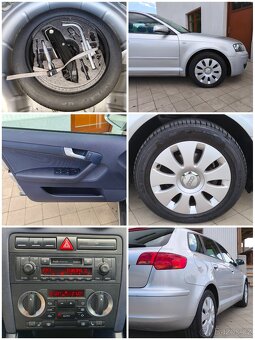 Audi A3 1.9TDI 77kw,198TKM,Sportback,Výhřevy,2xklíč,ALU R16 - 20