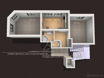 Pronájem prostorného zděného 2+1 [75m2] komora, po REKO, pob - 20
