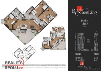 Prodej, byty/4+kk, 115 m2, Kovanecká 2390/3, 19000 Praha, Hl - 20