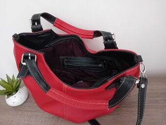Leather dámská velká hobo kabelka kožená nová - 20