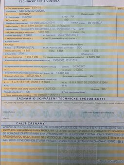 Prodám Subaru Tribeca 3.0 H6 Boxer,4✖️4 Automat-silne prost - 20