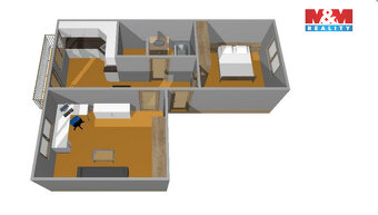 Prodej bytu 2+1, 47 m², České Budějovice, ul. Mánesova - 20