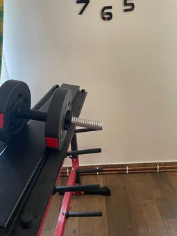 Posilovací set,lavice,bench press,stojan,činky,osa,závaží - 20