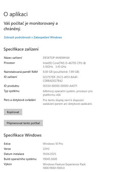 PC Lenovo - i5 4670S, 8GB RAM, 500GB SSD, Win10pro - 20