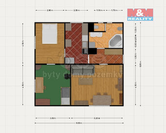 Prodej bytu 3+1, 86 m², Ostrov, ul. Krušnohorská - 20