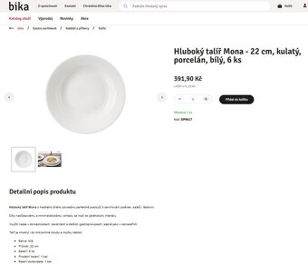 Nádobí - talíře, misky, příbory, skleničky - NOVÉ - 20