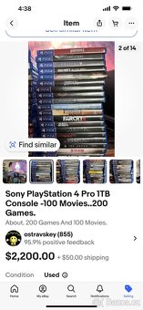 pS4 games. 200. Usa ntsc. System. - 20