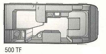 Karavan Knaus Südwind 500 TF, 4 osoby, fr.postel, 1200 kg - 20