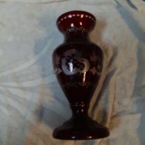 Starožitná skleněná váza Eggerman - 20