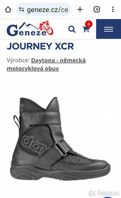 42 DAYTONA Journey XCR Kožené boty na motorku - 20