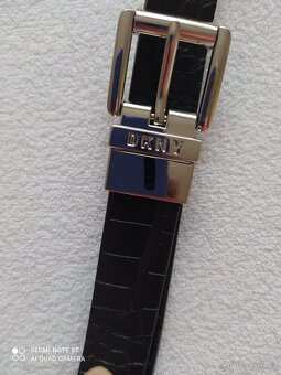 NOVÝ KOŽENÝ PÁSEK, zn. DKNY - 2