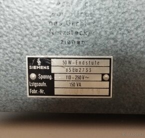 SIEMENS 6 S Ela 2733 50W vintage klangfilm amp - 2