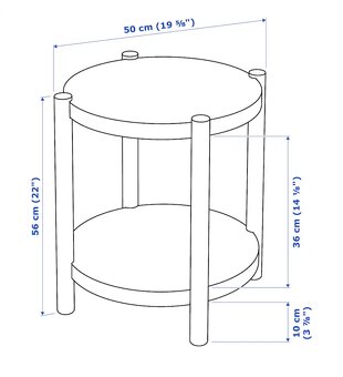 Stolek Ikea Listerby - 2