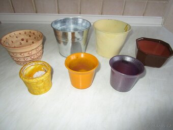 Květináče, hliněné, kamenné, plastové, obaly na květináče - 2