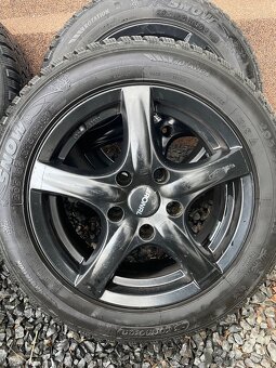 ALU kola Ronal 5x120 16” + zánovní zimní pneu 205/55 R16 - 2