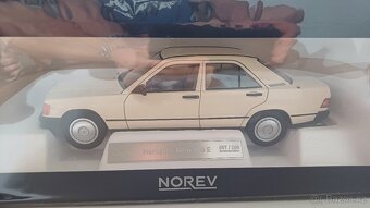 Norev 1/18 Mercedes 190E 1984 beige limit 200 ks - 2
