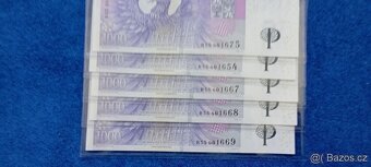 1000 Kč s přítiskem, série R55 - 2
