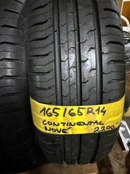 165/65r14 nové letní sady Continental - 2