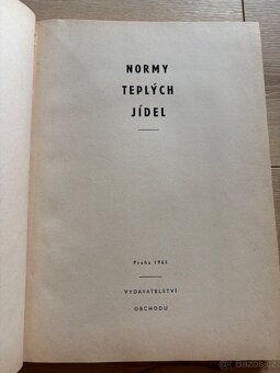 Normy teplých jídel - 2