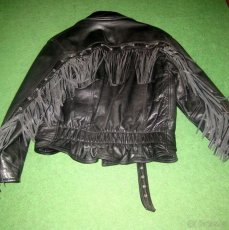 Originál kožená bunda s třásněmi - 2