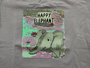 Dívčí tričko slon, Tom Tailor, měnící, v. 116/122 - 2