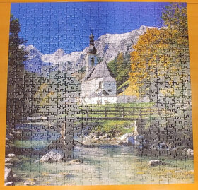 Ravensburger puzzle 2 x500 - Ramsau a Toskánsko - 2